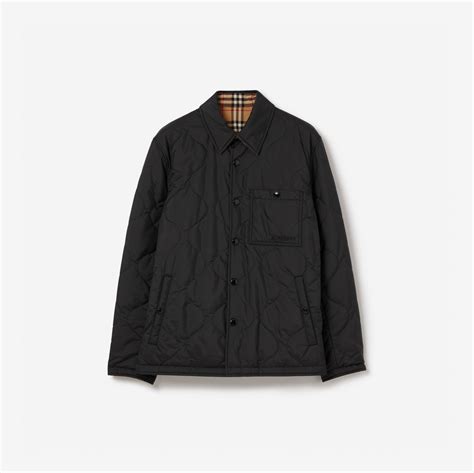 burberry 40720171|Reversible Thermoregulated Overshirt in Black .